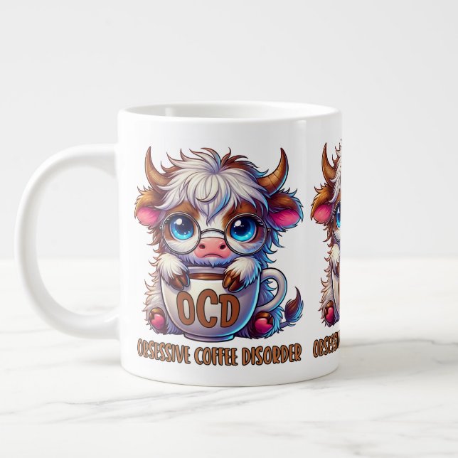 Zwanghafte Kaffeestörung Jumbo-Tasse (Links)