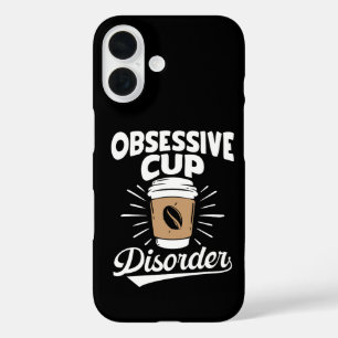 Zwanghafte Tassen-Kaffee-Störung Motivierend Lusti iPhone 16 Hülle