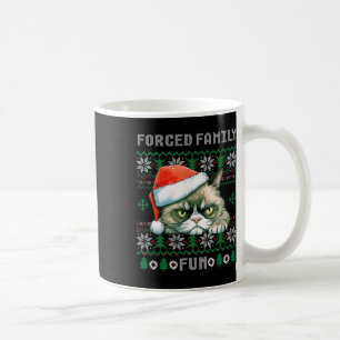 Zwangs Familien Weihnachten Spaß Funny Cat Lover M Kaffeetasse