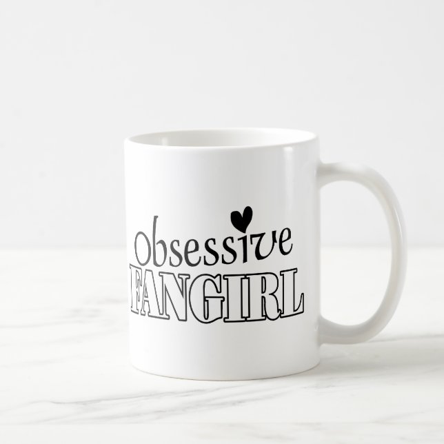 Zwangses Fangirl Kaffeetasse (Rechts)
