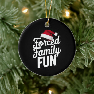 Zwangspass für Familien Party Wiedersehen Sarcasti Keramik Ornament