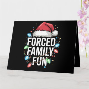 Zwangspass für Familien Sarcastic Weihnachten Funn Karte