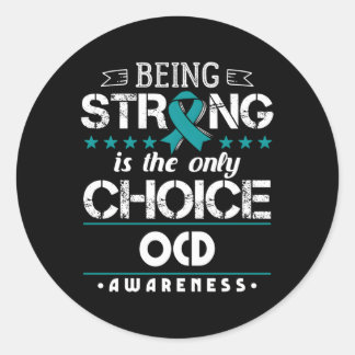 Zwangsstörung - Bewusstsein der Ocd Runder Aufkleber