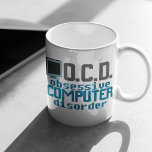 Zwangsstörung Kaffeetasse<br><div class="desc">Das Geschenk für den gesamten Computerfreak. Sie haben bereits alle technischen Dinge, die sie brauchen, also besorgen Sie ihnen dieses phantastische Nerdgeschenk. Es ist lustig, computerbezogene CD zu haben.</div>
