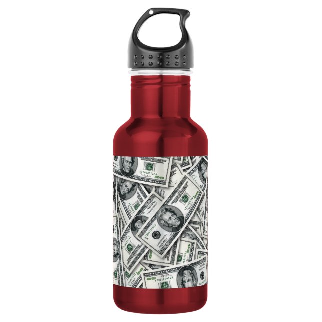 Zwanzig-Dollar-Schein-Geldmuster Edelstahlflasche (Vorderseite)