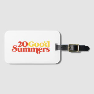 Zwanzig gute Sommer Gepäckanhänger