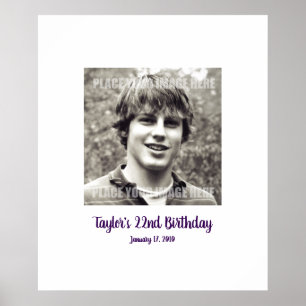 Zwanzig unterzeichnen zweiter Geburtstag 22. Poster
