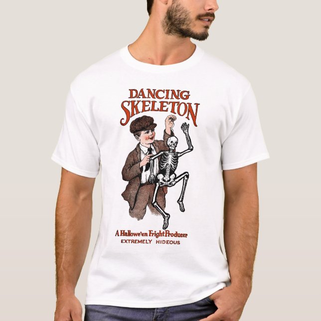 Zwanzigerjahre, die Skeleton T - Shirt tanzen (Vorderseite)
