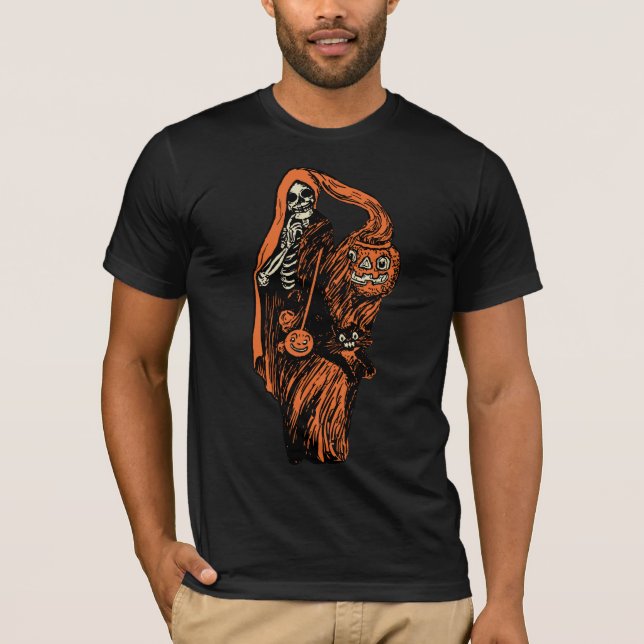 Zwanzigerjahre Halloween hüllten Skeleton T - T-Shirt (Vorderseite)