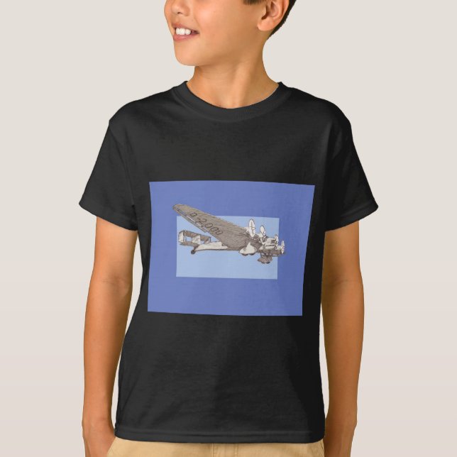 Zwanzigerjahre PassagierflugzeugJunkers G-38 T-Shirt (Vorderseite)