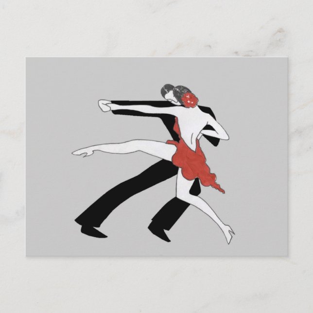 Zwanzigerjahre Tango Postkarte (Vorderseite)