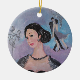 Zwanzigerjahre tanzen ringsum Anhänger durch Marie Keramik Ornament