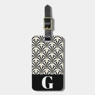 Zwanzigerjahre Vintage Kunst-Deko-Fans u. Gepäckanhänger