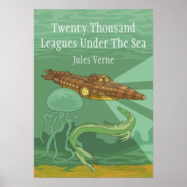 Zwanzigtausend Ligen unter dem Meer - Jules Verne Poster (Vorne)