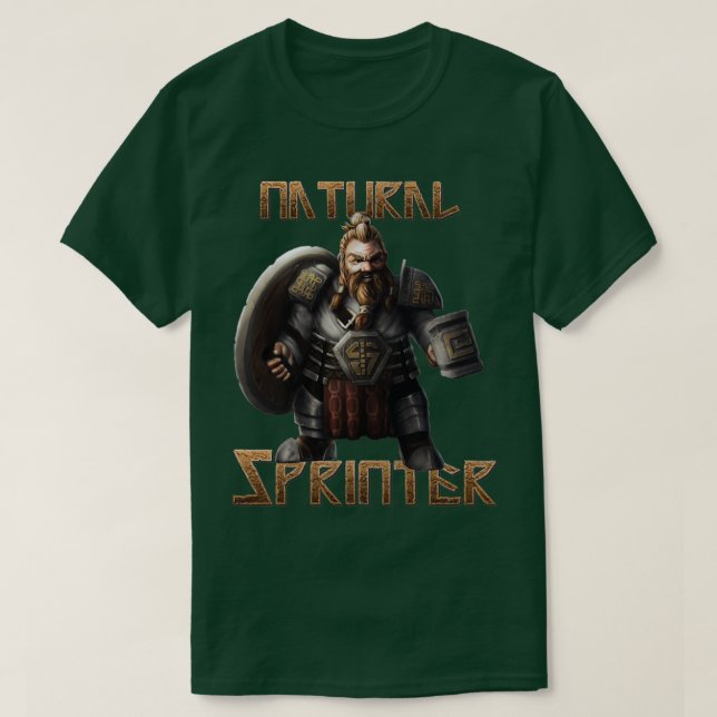 Zwarf Natural Sprinter T-Shirt (Design vorne)