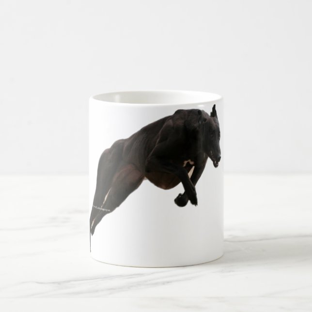 zwarte Windhund Kaffeetasse (Mittel)