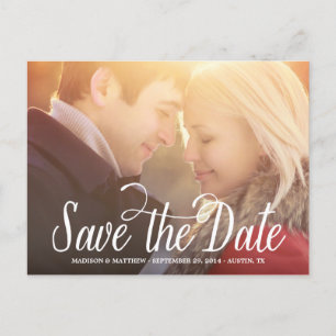 Zweck Save the Date Postkarte