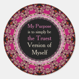 Zweck und Bedeutung der Bejahung individuell anpas Runder Aufkleber