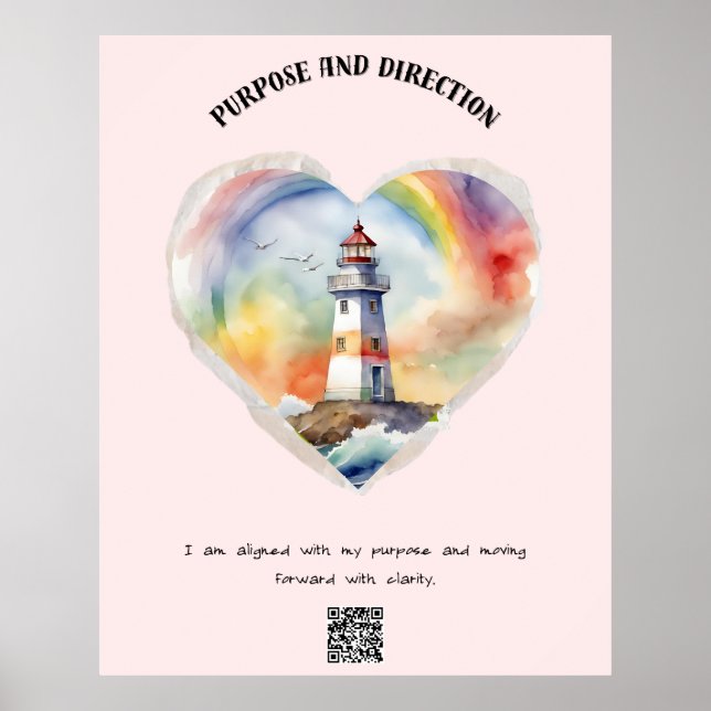 Zweck und Richtung Positive Bejahung Poster (Vorne)