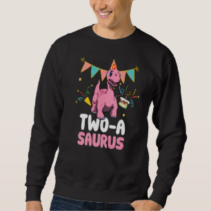 Zwei A Saurus Dinosaurier Niedlich Kiddo Apatosaur Sweatshirt