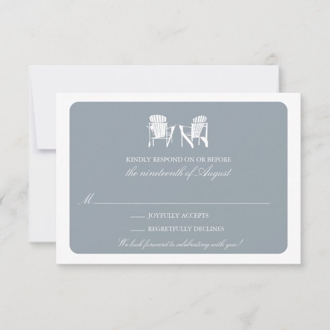 Zwei Adirondack-Stühle UAWG Einladung (Vorderseite)