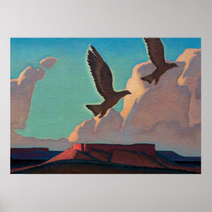 Zwei Adler, 1933 von Maynard Dixon Poster