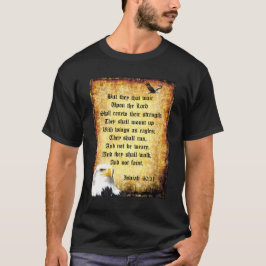 Zwei Adler mit Isaiah 40:31 T-Shirt