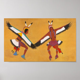 Zwei Adler-Tänzer Poster