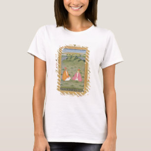 Zwei Adlige gesetzt in einer Landschaft, vom T-Shirt