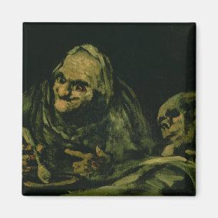 Zwei alte Männer essen Magnet