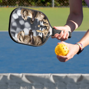 Zwei andere spielen Schach, Pickleball Schläger