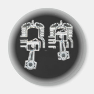 Zwei Anschlag-Motor Magnet