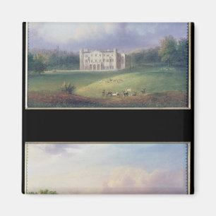 Zwei Ansichten von Apley Priory Magnet