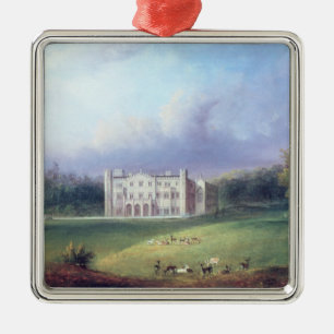 Zwei Ansichten von Apley Priory Silbernes Ornament