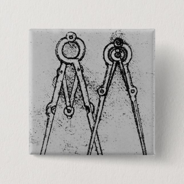 Zwei Arten Justierbaröffnung Kompass Button (Vorderseite)