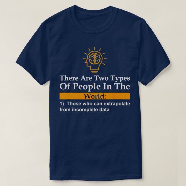 Zwei Arten von Personen können unvollständige Date T-Shirt (Design vorne)