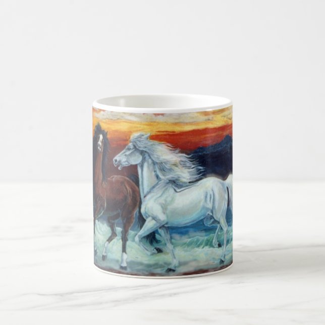 Zwei auf den Gezeiten Kaffeetasse (Mittel)
