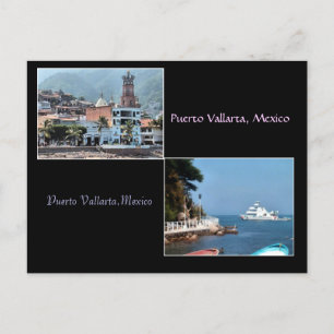 zwei Aufnahmen von Puerto Vallarta Postkarte