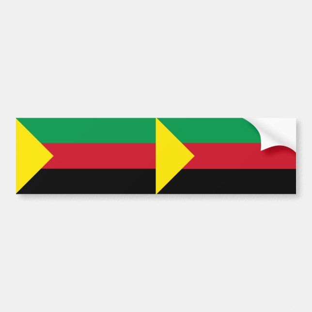 ZWEI Azawad-Flagge Autoaufkleber (Vorne)