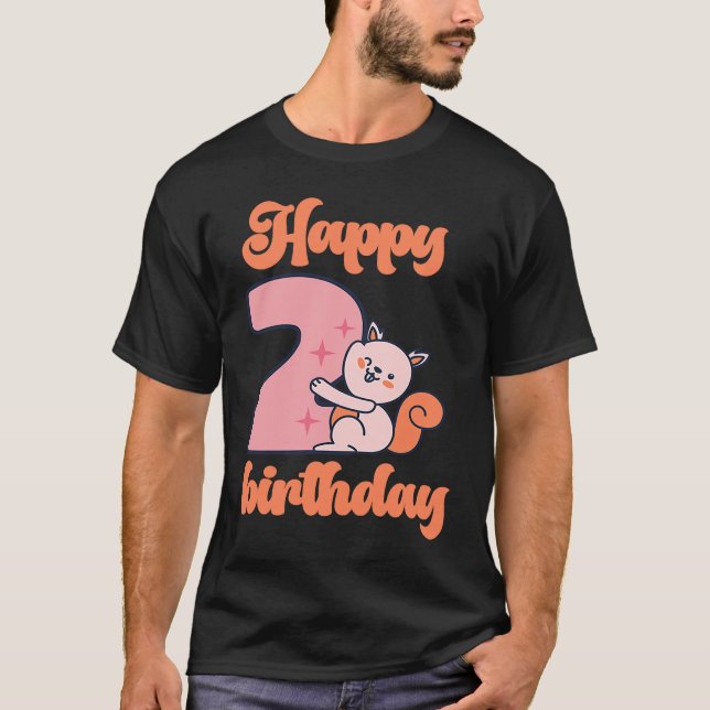 Zwei Baby Birthday One Wild Lion Animals Celebrati T-Shirt (Vorderseite)