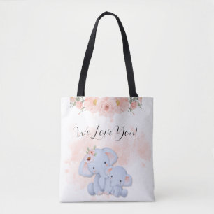 Zwei Baby Elephants Tasche