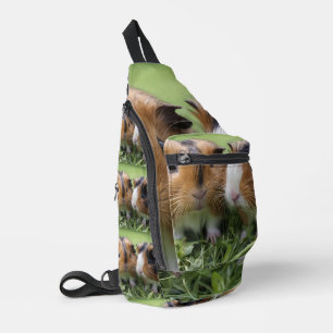 Zwei Baby-Schildpatt-Meerschweinchen, Crossbody Bag