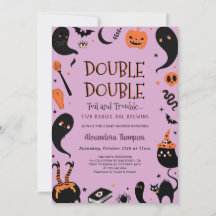 Zwei Babys brauen Zehn Halloween-Kinderdusche