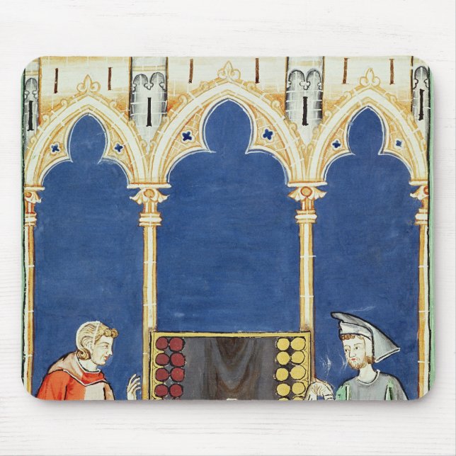 Zwei Backgammon-Spieler Mousepad (Vorne)