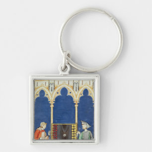 Zwei Backgammon-Spieler Schlüsselanhänger