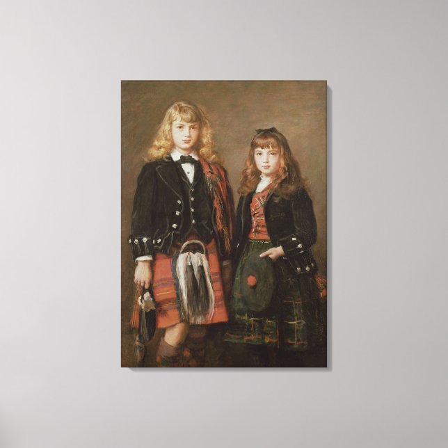 Zwei Bairns Leinwanddruck (Vorderseite)