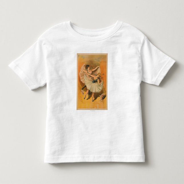 Zwei Ballerina-Theaterplakat Kleinkind T-shirt (Vorderseite)