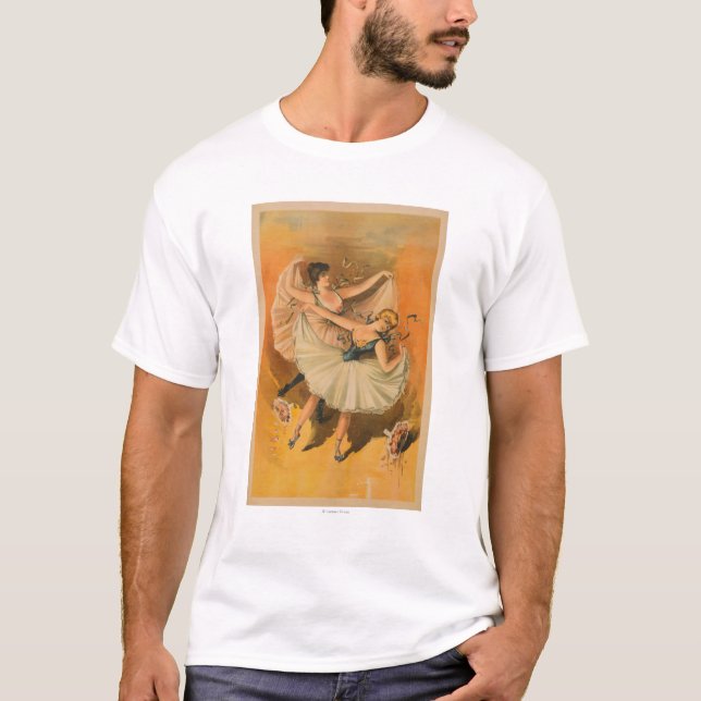 Zwei Ballerina-Theaterplakat T-Shirt (Vorderseite)