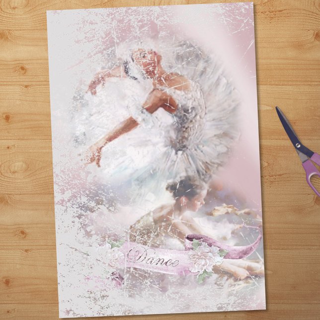 Zwei Ballerinas Dance Decoupage Seidenpapier (Von Creator hochgeladen)