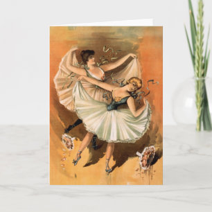 Zwei Ballerinas Grußkarten Karte